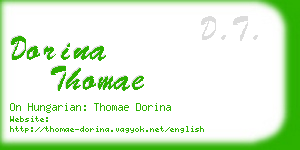 dorina thomae business card